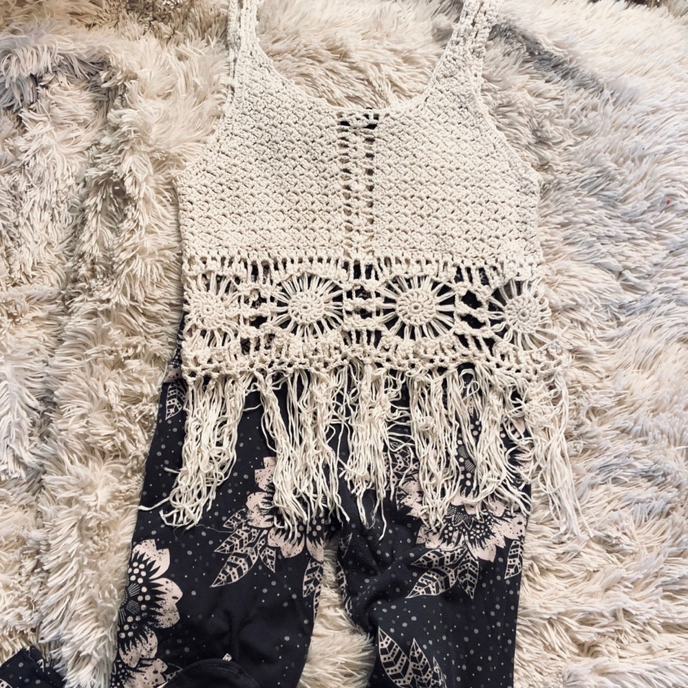 Boho knit tank